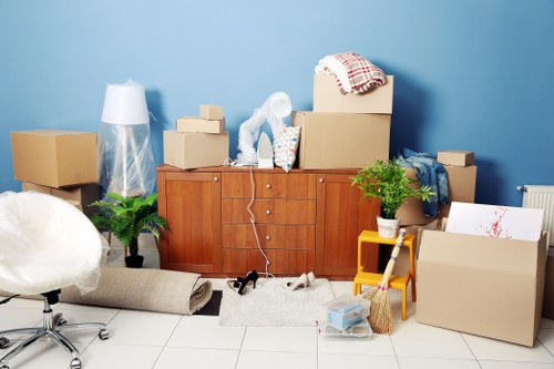 Commercial moving team planning a business relocation in Slade Green