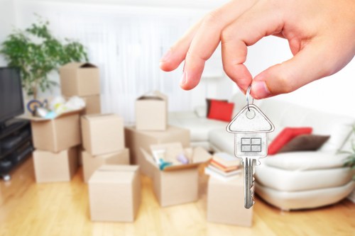Removal team planning access for a Slade Green property move