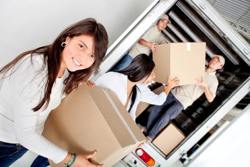 Checklist and packed boxes for an office relocation in Slade Green