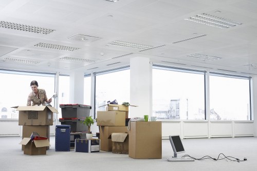 Checklist and moving supplies used for a careful home or office removal